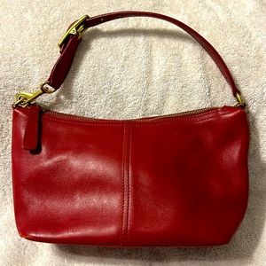 Little red Coach purse